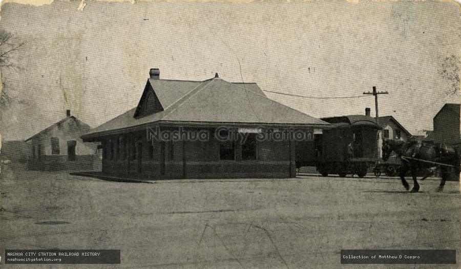 Postcard: Boston & Maine Station, Stoneham, Massachusetts